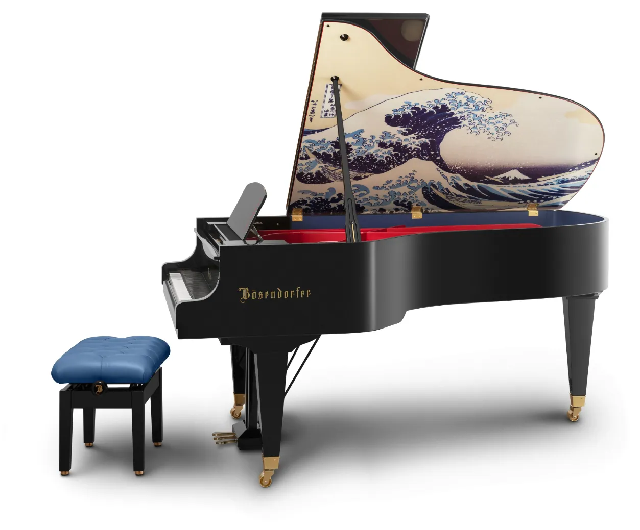 Bösendorfer limited edition grand piano The Great Wave off Kanagawa